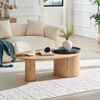 Modern Oval Luxury Coffee Table, Sophisticated Living Room Center Table